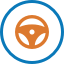 Steering wheel icon