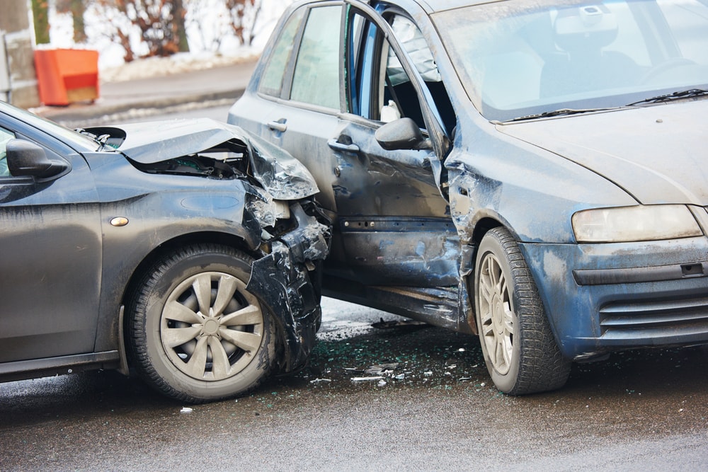Car accident, one of the cases handled in Fort Wayne.