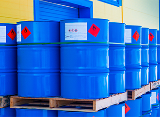 barrels of toxic chemicals