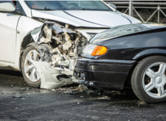 a head-on car accident