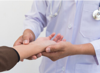 doctor examining patient for possible nerve damage