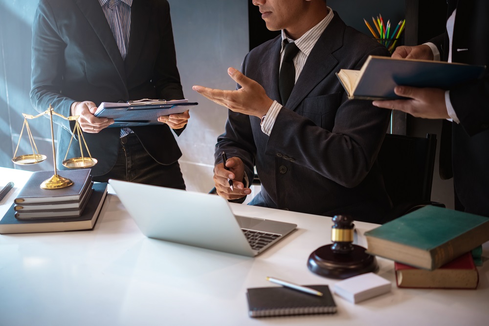 Group of lawyers on a meeting