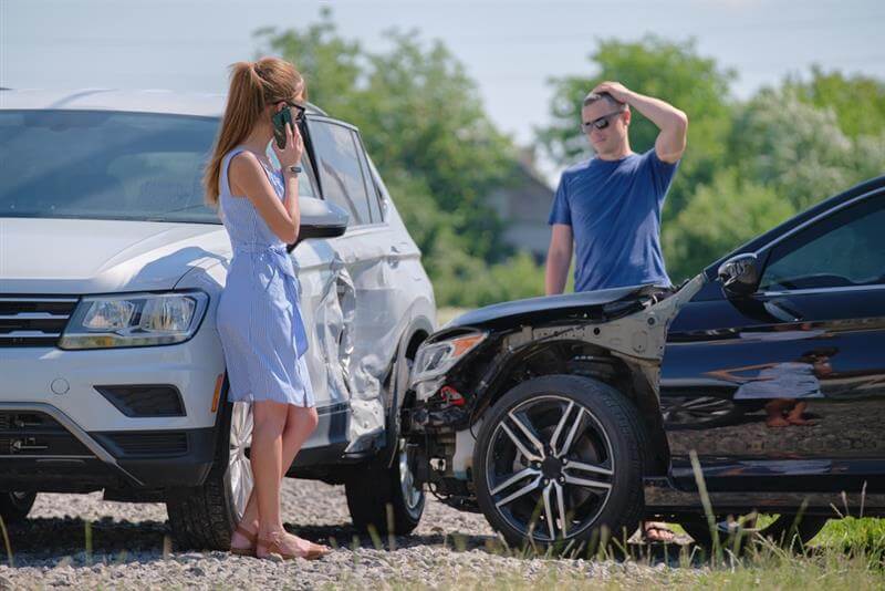 Uninsured motorist involved in an accident.